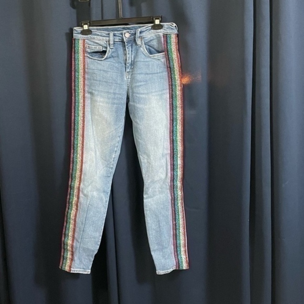Blank NYC The Bond Stripe Denim Skinny Jeans